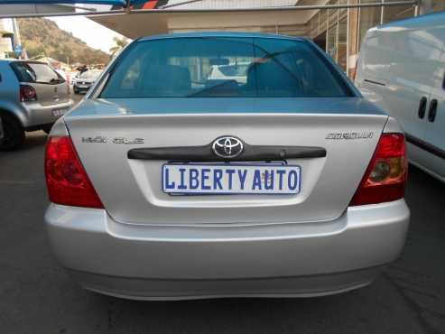 Toyota Corolla 2007 Sedan 155,000 km 1.40i Gle Manual Gear, Fabric Seats, Radio, Cd Player, Manual