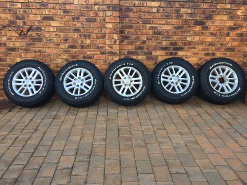 Toyota Fortuner  Hilux wheels with BF Goodrich AT tyres