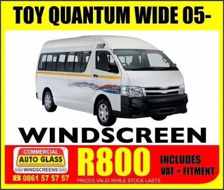 Toyota Quantum Windscreen Special