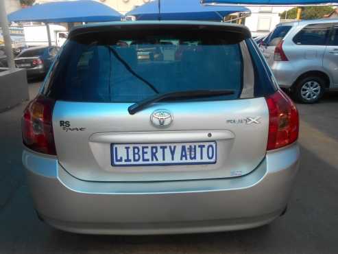 Toyota Run X 2007 RS Sports 1.6  Leather Seats, Alloy Wheels Hatch Back  Manual Gear  86,000 km