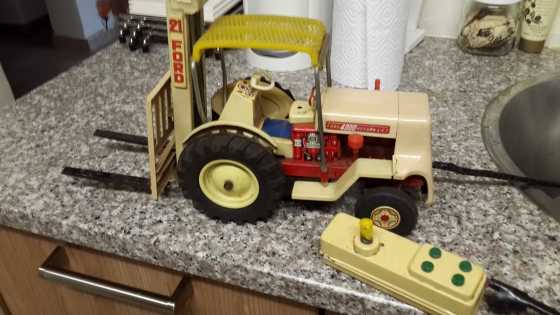 Tractor models and vintage toy collection,