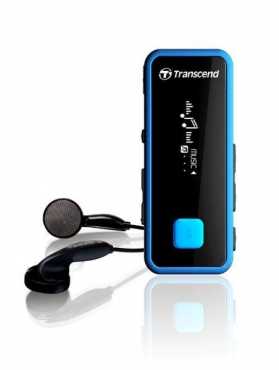 TRANSCEND 8GB MP350 RUGGED SERIES MP3 PLAYER - BLU