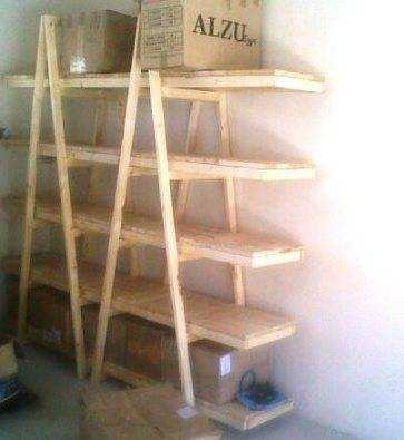 Trestle shelving - Double A frame 5 Tier 2440