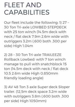 Tri-Axle Trucks and Trailers