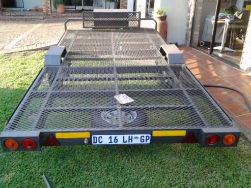 Triple Quad  Flat bed trailer