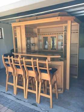 True oak wood bar for sale