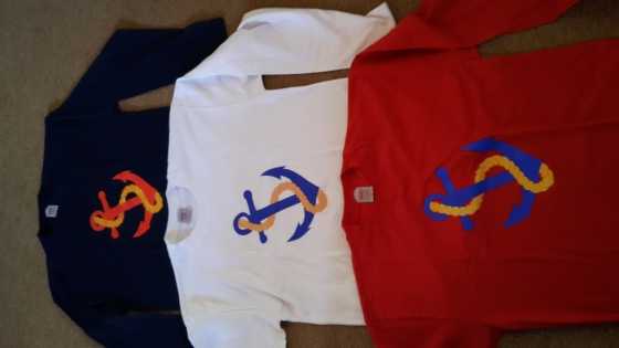Tshirts and caps.