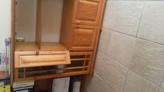 TV cabinet , orican pine good condition.