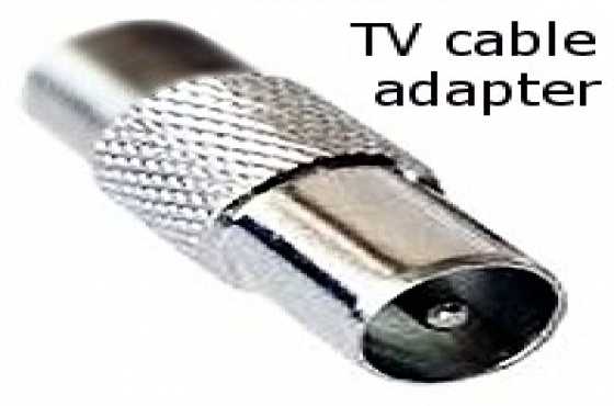 TV cable (RG6U) adapters male to male