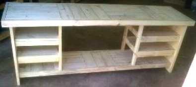 TV Display unit with closed ends Farmhouse series