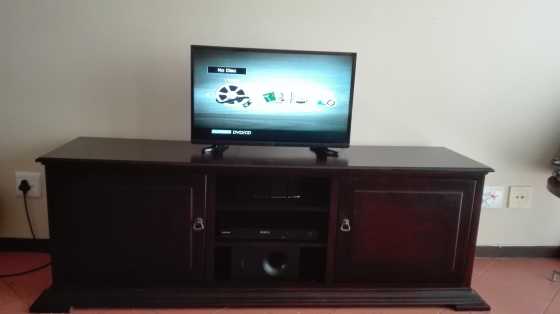 TV Stand, DVD Player amp 32 Inch JVC Plasma TV