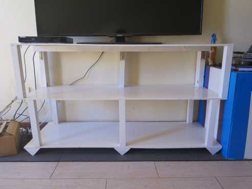 TV-stand white self made 120x50cm