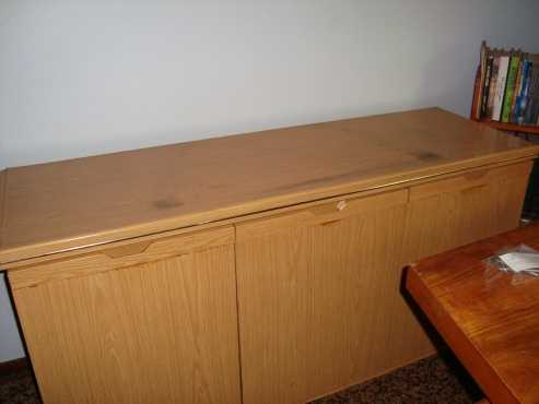 TV Stand with doors .Solid wood