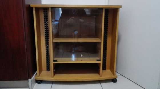 TV stand with space for Hifi, DSTV, DVD amp CD holder, etc.