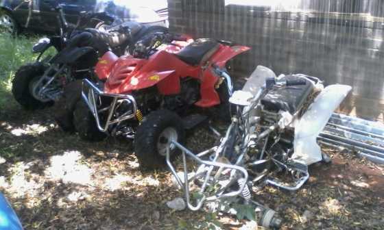 Two 150cc Quad Bikes Plus One Quad Bike Frame For Sale