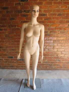 Two Female Full Sized Plastic Mannequins