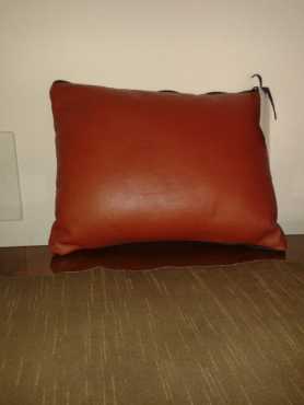 Two Tone Genuine Leather Cushion