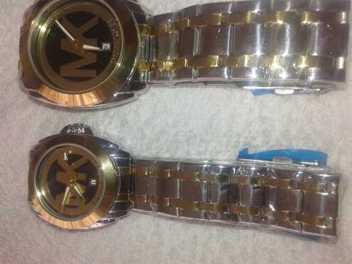 Two tone gold amp silver plated Michael Kors watch  (His amp Hers)