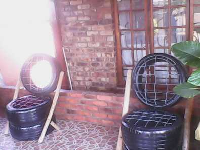 Tyre made Patio and Bar chairs