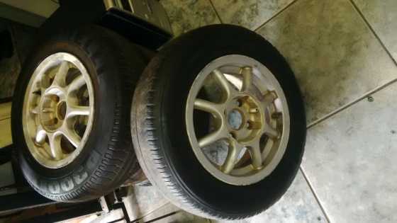 Tyres and rims for Golf one