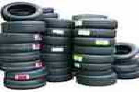 TYRES, BOTH NEW AND USED IN STOCK