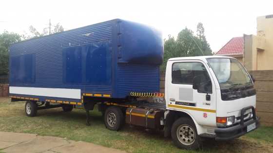 UD 20 NISSAN CABSTAR PONY WITH CLOSE BOX TRAILER