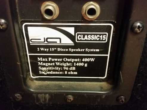 Urgent sale Big Speakers for sale with light