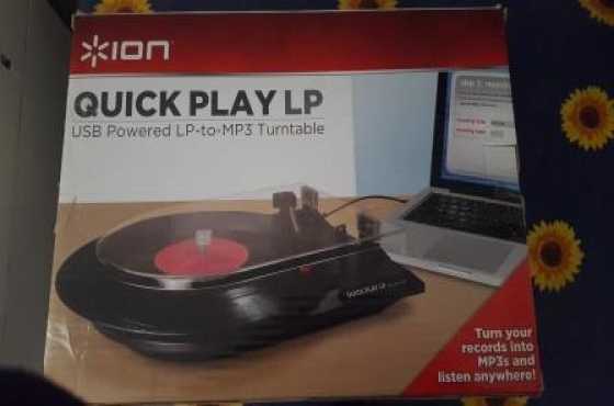 USB Powered LP to MP3 convertor turntable