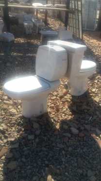 Used Close Couple Toilet Set