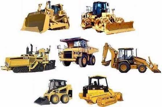 Various used earth moving equipment for sale