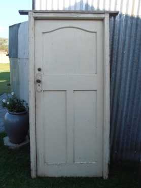 Very nice old wooden door with frame, original condition