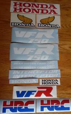 VFR 750 decal sticker kits for 1980039s and 1990039s model bikes