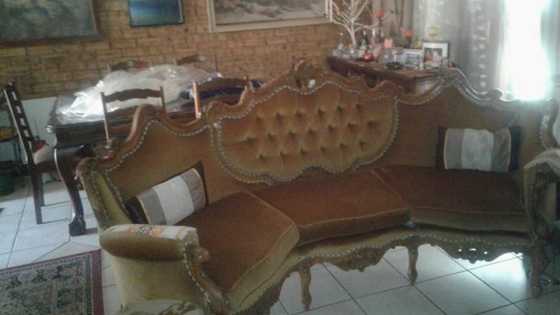 Victorian six seat lounge suite for sale