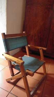 Vintage childrens fold up deck chair