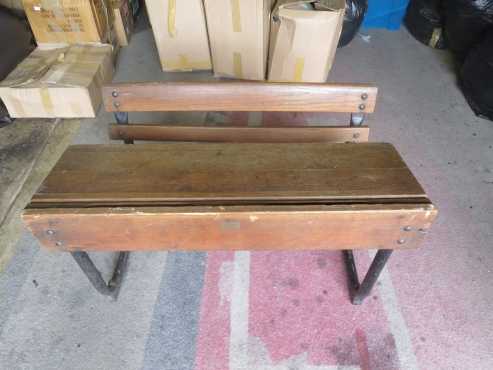 Vintage Childrens school bench RH Morris