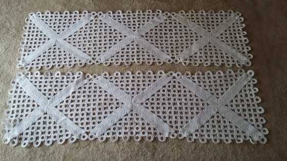 Vintage crochet table set