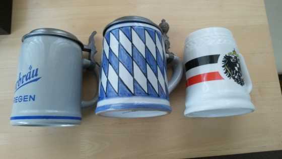 Vintage  German Beer Mugs