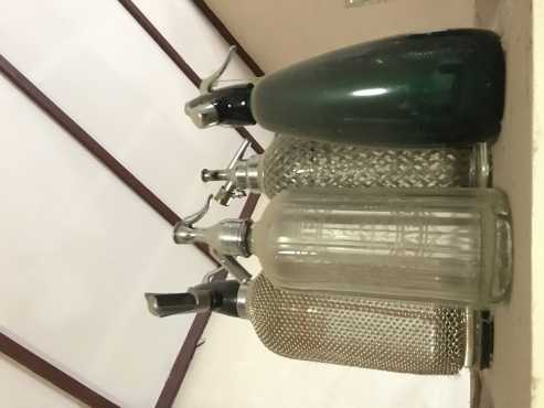 Vintage seltzer bottles