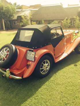 Vintage two door MG replica