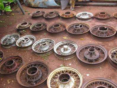 Vintage wire spoke wheels