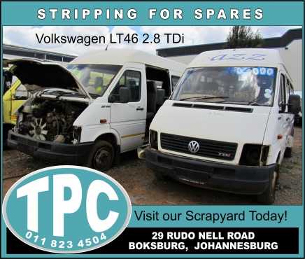 Volkswagen LT46 PV Stripping for Used Spare Parts in TPC Scrapyard-Body Panels,Seats,Doors etc