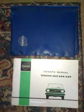 Volvo 144 handbook with original cover