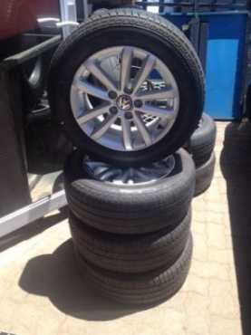 Vw polo vivo mags with tyres