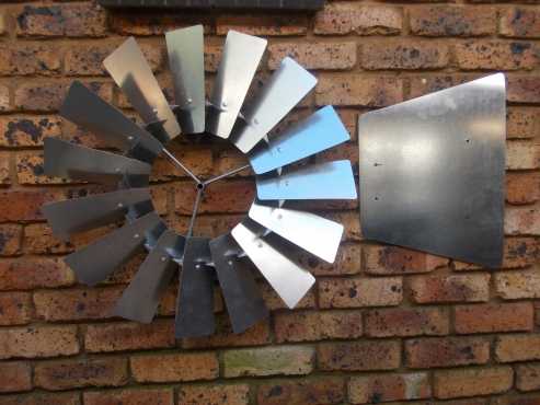 Wall Mounted Windmill Wheel and Tail