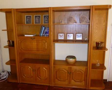 Wall Unit, solid oak.