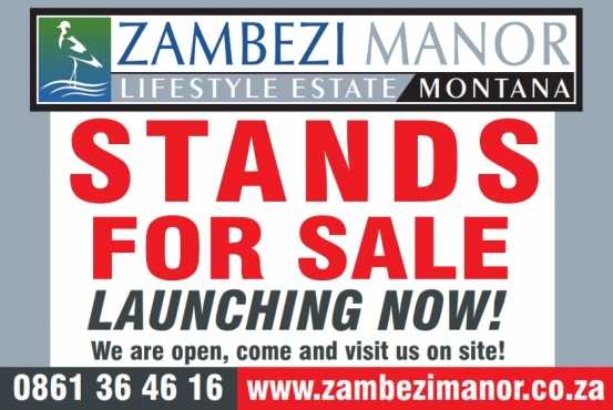 Want to build your own dream house Secure stands for sale from R 495 000 in exclusive estate.