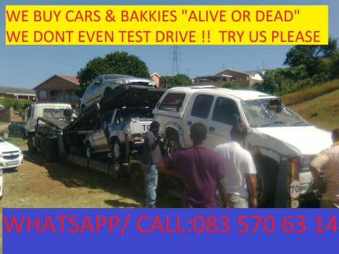 Wanted Accident damaged and non running bakkies countrywide