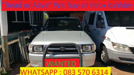 Wanted Toyota Hilux Bakkies Countrywide