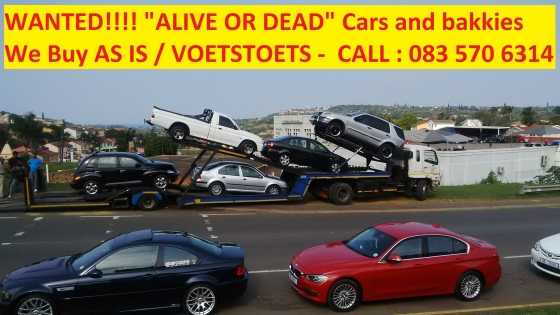 WANTED Your Accident Damaged CarBakkie