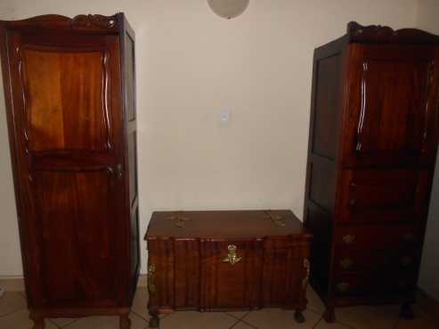 Wardrobe, chest , tv unit all IMBUIA